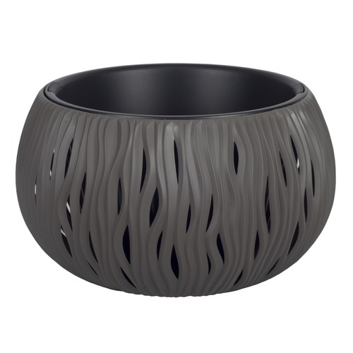 Blumentopf sandy bowl - 370, grau
