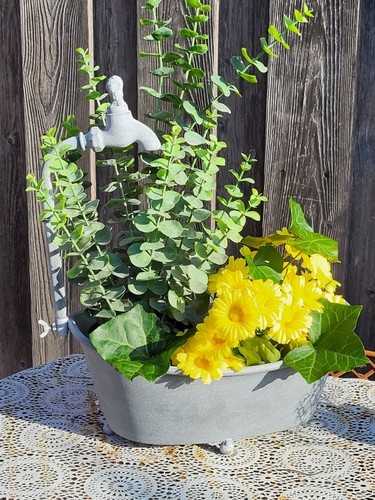 Shabby chic pflanzwanne mit - shabby,