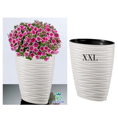 Blumenkübel slim welle - blumenkübel,