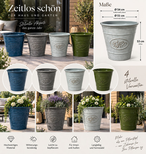Pflanzkübel eco glaze - glaze, –