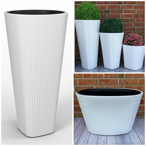Blumenkübel slim rund oval - blumenkübel,